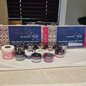 French Nail Tips Set with Assorted Dipping Powders